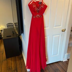 Camille La Vie Red Cocktail Dress